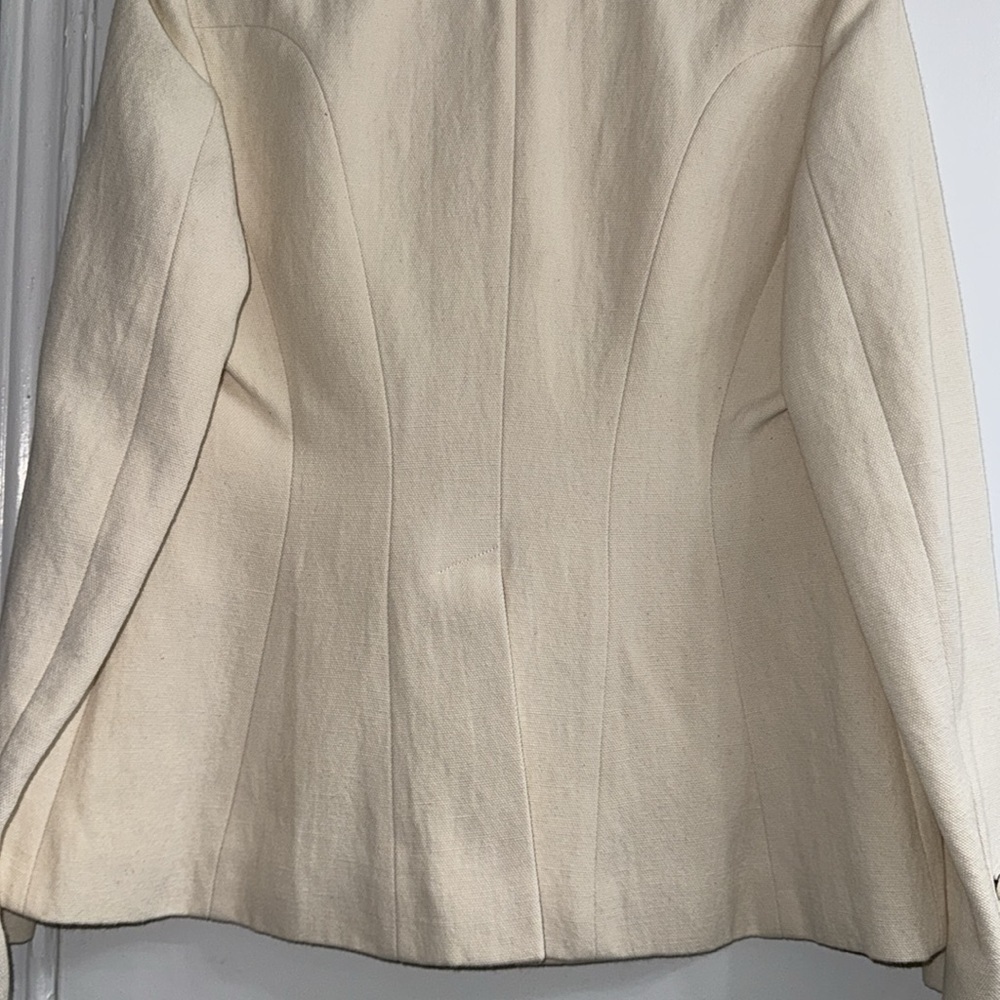 BURBERRY IVORY WOMEN’S BLAZER SIZE 8 - Picture 13 of 15